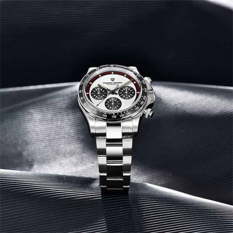 PAGANI DESIGN luxe nouveau classique montre à Quartz pour hommes lunette en céramique acier inoxydable étanche horloge verre saphir chronographe