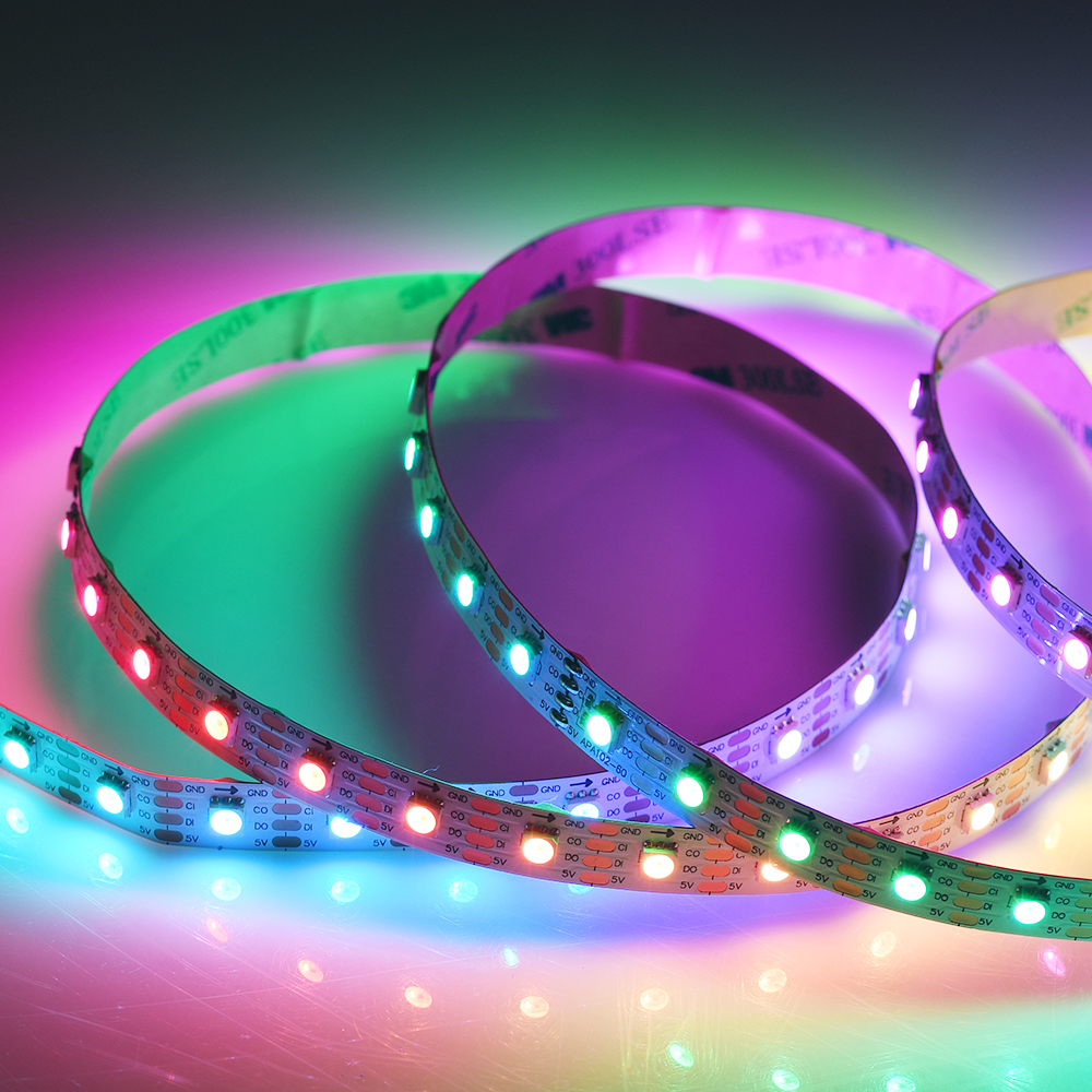 Dreamcolor digital Rgb 72 leds/m Led Light Strip addressable pixel rgb LC8822 Flex Led Strip Light