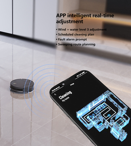 2.4G Wifi APP contrôle recharge automatique vadrouille humide synchronisation programmée Tuya remplissage automatique aspirateur Robot nettoyeur - Product Image 3
