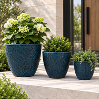 Pot de fleurs décoratif simple en céramique pour l'intérieur et l'extérieur, pot de jardin, jardinière en céramique