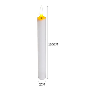 <span class=keywords><strong>Velas</strong></span> cónicas sin llama LED, <span class=keywords><strong>velas</strong></span> de ventana que funcionan con pilas con llama parpadeante 3D para <span class=keywords><strong>chimenea</strong></span>, Navidad, Halloween - Product Image 4