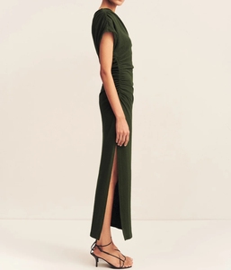 2025 <span class=keywords><strong>grossiste</strong></span> conception personnalisée Simple décontracté mode robes femmes une épaule mince fente Sexy robe d'été - Product Image 5