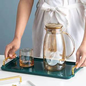 Nordic <strong>Rectangular</strong> Light Luxury Tray <strong>Plastic</strong> Jewelry Coffee Cup Ceramic Delicate Tray for Business Gifts - Product Image 2