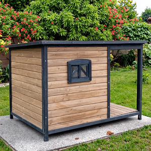 SDD019, casa de perro clásica de lujo para exteriores, grande, resistente a la intemperie, diseño ecológico, muebles para mascotas, perrera para cachorros, todas las estaciones - Product Image 6
