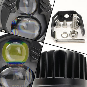 Phares de moto LED ronds super lumineux 35W, projecteur 6000K, ampoule H4, 3500LM, 12V, montage universel, tout-terrain - Product Image 2