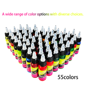 Tinta para <span class=keywords><strong>Tatuajes</strong></span> <span class=keywords><strong>Punk</strong></span>, Suministros Profesionales para Arte Corporal, Juego de Tinta Líquida Orgánica de 55 Colores, 30 ml, Maquillaje Permanente, Pintura Corporal, <span class=keywords><strong>Tatuajes</strong></span> - Product Image 3