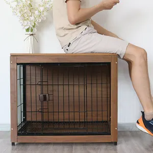 Mới Đến Bằng Gỗ Dog Cage Dog Crate Cũi Chó Crate Đồ Nội Thất