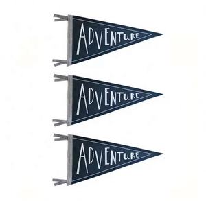 Profesional personalizable Impresión digital Universidad Fieltro Triángulo Banners Portátil Impermeable Ecológico - Product Image 4