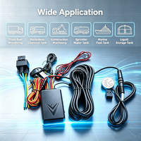 Sensor de Nivel de Combustible Ultrasónico Inalámbrico 4G GPS para el Control del Consumo de Combustible de la Flota y Sistema Antirrobo