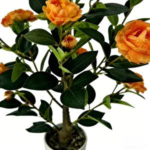 Arbre de camélia artificiel, faux arbre de camélia, arbre de camélia en pot - Product Image 5