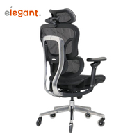 Chaise de bureau pivotante ergonomique en maille de luxe Yazhi BIFMA avec appui-tête réglable, mobilier de bureau pour conférences, vente en gros