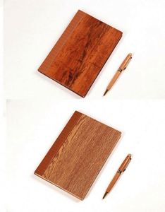 2025 personalizado promocional de madera de roble A5 Eco diario diarios cuaderno de cuero juego de regalo de negocios con bolígrafo - Product Image 5