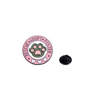 Broche chat dessin animé créatif personnalisé mignon rose amour chat griffes Couple sac à vêtements étudiant badge broche pour cadeau