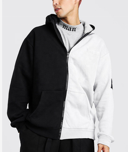 la mitad blanco y negro sudadera con capucha de marca, elegante y de  primera calidad: Alibaba.com