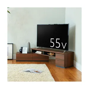 Solid simple modern living room furniture wood tv stand cabinet