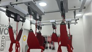 Đình chỉ tập thể dục huấn luyện viên Sling tập thể dục trị liệu Thiết lập thiết bị đào tạo cho vật lý trị liệu phòng khám - Product Image 3