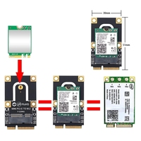 AX210 inalámbrico AX210NGW 2,4 Gbps 802.11AX inalámbrico Wi-Fi 6 8265NGW/9260AC M.2 NGFF Wlan tarjeta WiFi con adaptador Mini PCIE a M2