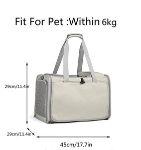 Breathable Mesh Pet Carrier <b>Bag</b> Portable <b>Cat</b> Dog Travel <b>Bag</b> Hand & Shoulder Pet <b>Tote</b> for Small Pets Outdoor Trip - Product Image 2