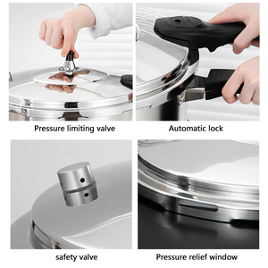 Vente en gros <span class=keywords><strong>d</strong></span>'ustensiles de cuisine à induction à économie <span class=keywords><strong>d</strong></span>'énergie pour cuisinière à haute pression Cocotte minute en acier inoxydable - Product Image 5
