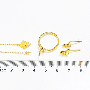 Base de Plata S925 para Colgantes Personalizados con Perlas, Estilo Estrella - Conjunto de Joyería de Moda 9082 - Product Image 4