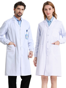 Mono de hospital con logotipo personalizado, servicio de belleza y salud, chaquetas para rascar, abrigo de médico blanco - Product Image 6