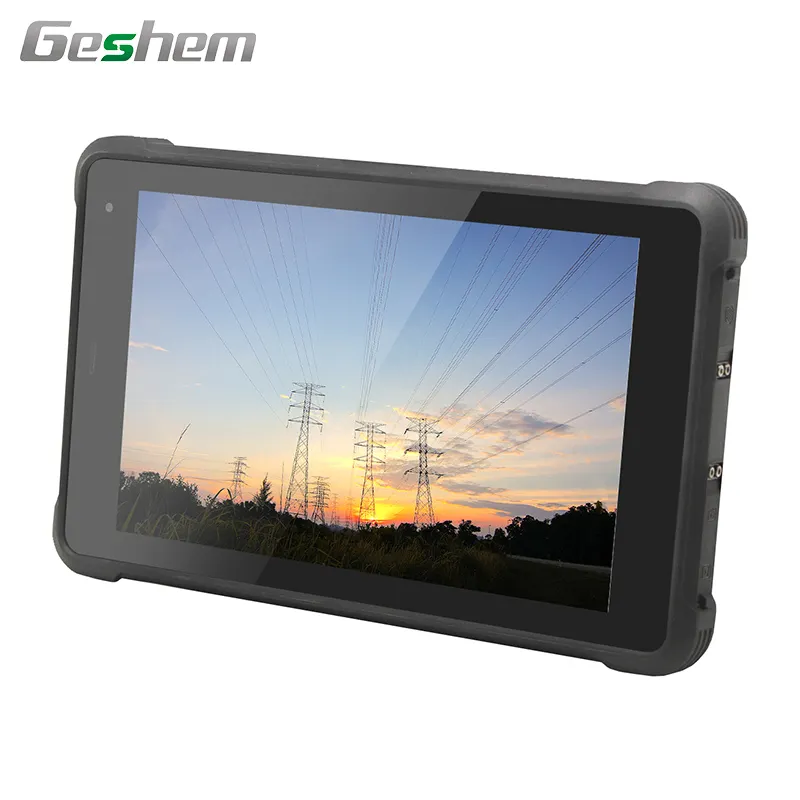 Geshem 8 pulgadas Android 10,0 GMS Quad Core MTK6771 4G WIFI LTE Industrial Rugged Tablet