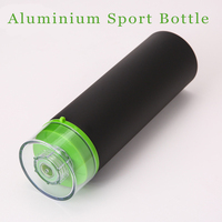 Accus — bouteille en aluminium noir, 750ml, logo personnalisé, vente en gros, nouvel arrivage