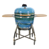 SEB KAMADO Barbecue Kamado en céramique peinte de 26 pouces, grand modèle, au charbon de bois, pour extérieur, fumoir, homologué FDA, vente en gros, usage commercial