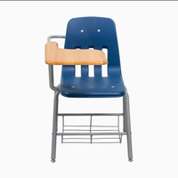 Tables en plastique très vendues pour les événements, chaises en plastique pour l'école, chaises d'école avec accoudoirs