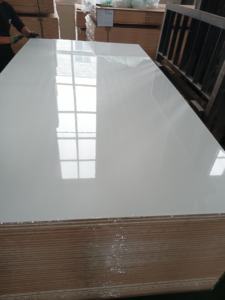 Le blanc à haute brillance de 18mm stratifié/mélamine a fait face aux feuilles UV de panneau panneaux MDF UV - Product Image 3