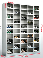 Armoire de rangement multi-portes en acier inoxydable SUS304 pour employés, idéale pour usine, école, salle de sport, vestiaire