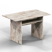 Ensemble de table à manger convertible en bois de luxe, style européen vintage, meubles de maison, pliable, 6 places, salle à manger