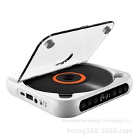 Pemutar CD Mini Portabel Pengulang Suara Bahasa Inggris Ringan untuk Speaker Baterai 2000mAh Rumah Kustron KC-918 Layar USB