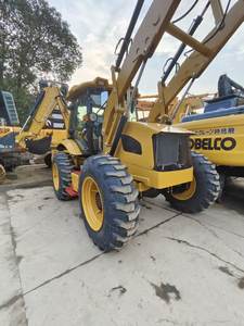 Chargeuse-pelleteuse CAT 428F d'occasion robuste et puissante avec moteur, boîte de vitesses, pompe, moteur électrique, en bon état, à bas prix, à vendre (sur roues) - Product Image 4