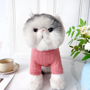 Otoño Invierno XXL Tamaño Sudadera de punto de lana sólida Ropa cómoda para gatos y perros Suministro de mascotas fabricado - Product Image 3