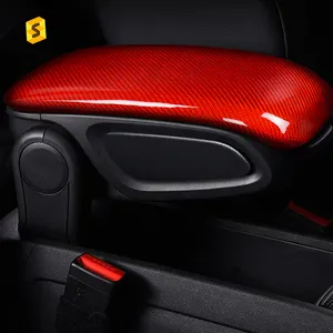 <span class=keywords><strong>Shasha</strong></span> carbone véritable Fiber de carbone voiture intérieur accessoires fabricant direct accoudoir boîte pour MINI F60 voiture décoration intérieurs - Product Image 1