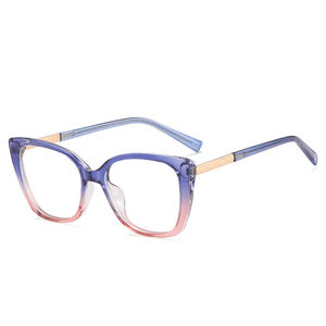 MS 95717 Montura de Gafas Ópticas Unisex de <span class=keywords><strong>Metal</strong></span> TR90, Diseño Moderno, Anti Luz Azul, Estilo Ojo de Gato, para Graduación, Miopía, Lectura, Diseño Colorido - Product Image 2