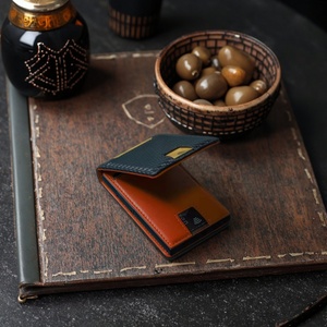 For Boshiho Vintage Metal <b>RFID</b> Blocking Pop-up Card Holder Bifold <b>Wallet</b> with Short Length Money Cards Great Gift for Men - Product Image 6