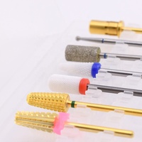 En gros Professionnel 7 Pièces Électrique En Céramique De Carbure de Tungstène Diamant Ongles Foret Ensemble avec Bande de Ponçage Mandrin
