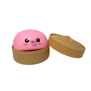 Juguete de vinilo de simulación de bollo al vapor pequeño, de gran stock, para descompresión, estrujable, divertido y antiestrés - Product Image 1