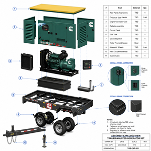 Groupe électrogène diesel Cummins EAC EPA 500Kva 600kva 650kva 700kva de haute qualité, silencieux, insonorisé, haute puissance, pour usage industriel et d'urgence - Product Image 3