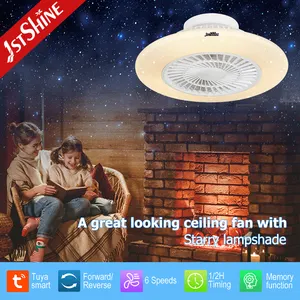 1stshine Ceiling Fan For Bedroom Flush Mount Fan Ceiling Light Led Ceiling Light Fan