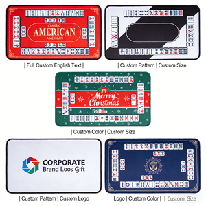 <span class=keywords><strong>Tapis</strong></span> de Mahjong Américain Personnalisable Antidérapant, Réduction du Bruit, Imperméable, en Caoutchouc, pour la Maison, les Voyages, les Fêtes, OEM, ODM, Vente en Gros - Product Image 4