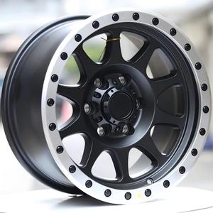 <span class=keywords><strong>Jantes</strong></span> en alliage TUV 4x4 de 17 pouces 6x139.7 17 * 8.5J avec déport de 0 mm, surface noire, neuves 6x139.7 17x8.5J, en aluminium ZM-45 - Product Image 1