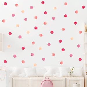 Adesivi <span class=keywords><strong>murali</strong></span> a <span class=keywords><strong>pois</strong></span> rosa principessa, decorazione per camera da letto dei bambini, soggiorno, carta da parati autoadesiva, adesivo fai da te - Product Image 3