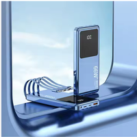 Affichage numérique Ultra Slim 66W 20000 mah Power Banks Chargeur mobile portable Power Bank Haute capacité Powerbank 20000 Mah