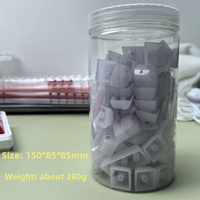 In Stock Wholesale Jellyfish White KeyCaps MDA Height Full Set 119 Keys PC Material Side-Printed Characters Translucent Keycaps
