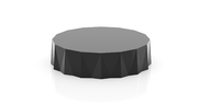 Table basse ronde à facettes minimaliste, structure solide pour salon, chambre et usage commercial hôtelier