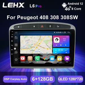 Lehx Autoradio Portatile 2 Din Android 12 con <span class=keywords><strong>Auto</strong></span>/Carplay, 4G, GPS, Stereo DSP, Display RGB QLED, Assistenza Retromarcia, Montaggio su Cruscotto, 1 Anno di Garanzia, FM Split - Product Image 2