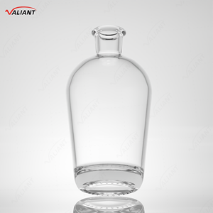 Botella de licor de vidrio de 500ml avec tapa de corcho whisky gin ron vodka <span class=keywords><strong>tequila</strong></span> de calidad alimentaria - Product Image 2